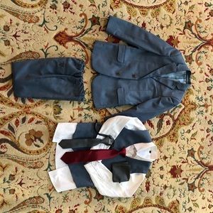 Boys Age 7, 5-piece slim fit suit